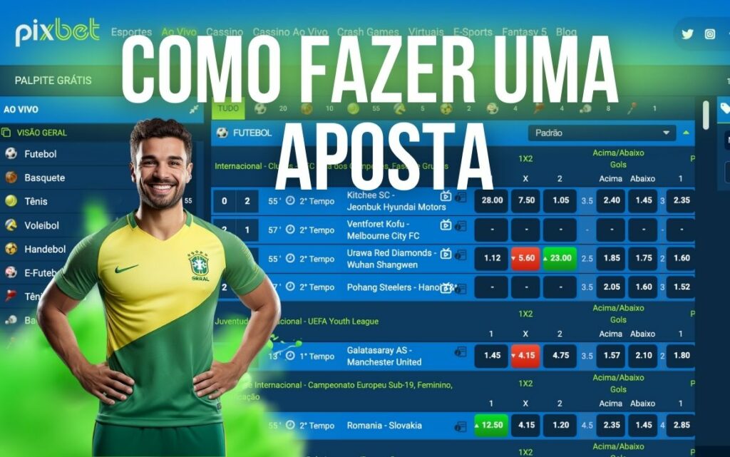 Como fazer uma aposta Pixbet Brasil