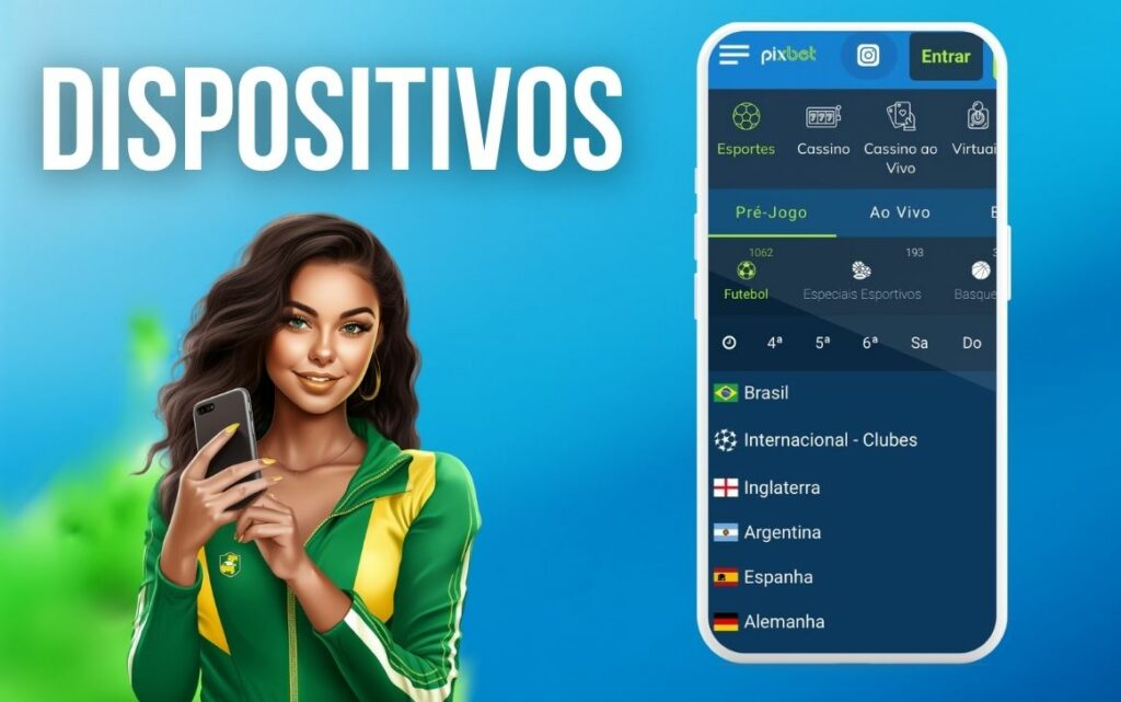 Pixbet Brasil iOS aplicativo Dispositivos