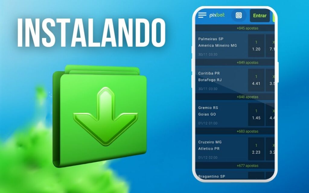 Pixbet Brasil app Instalando